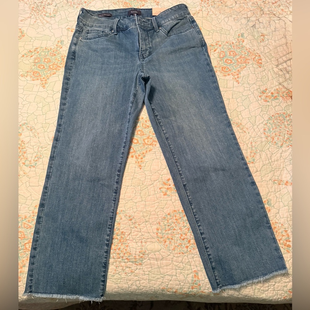 NYDJ Light Blue Straight Leg Jeans